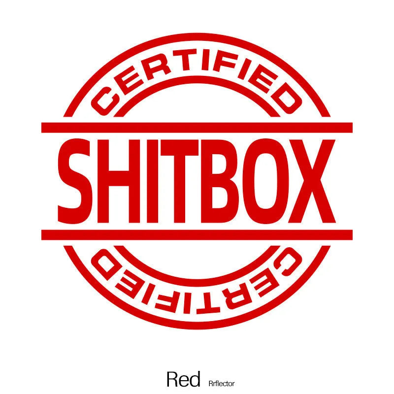 13x12cm creative vinyl car body sticker shown in multiple colour options on a vehicle door