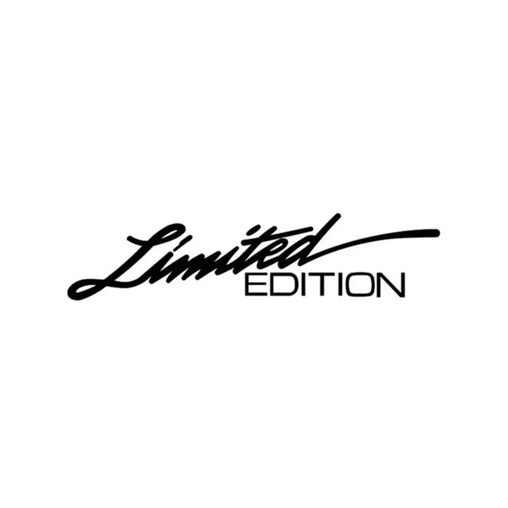 Reflective British style bumper sticker on car, showing black, white and colourful options.
