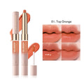 Double-headed lipstick compact with matte finish in 10 colour options