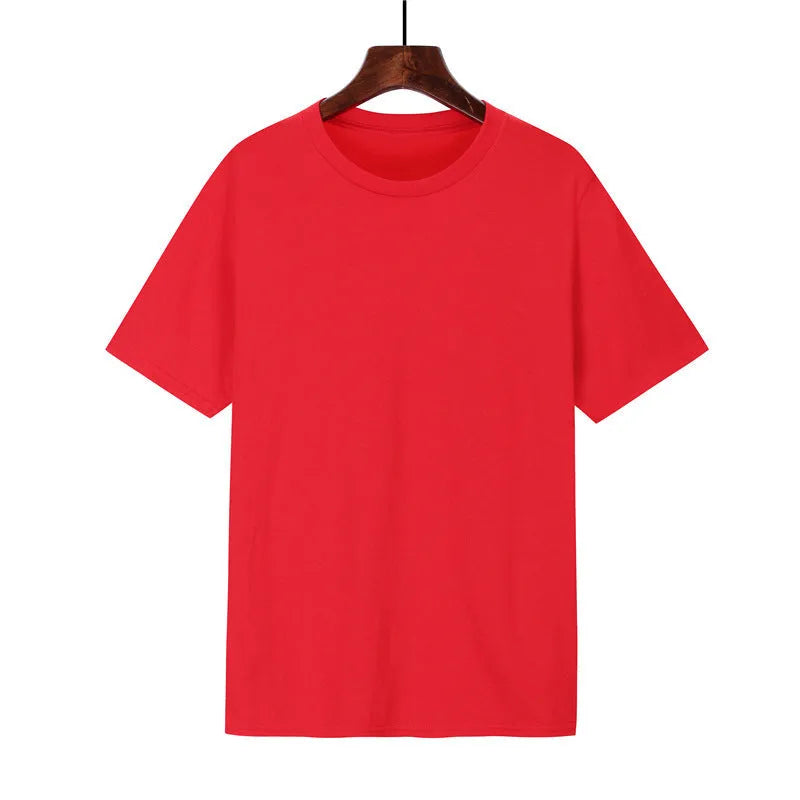 Black cotton T-shirt for men with loose-fitting short sleeves and printed design