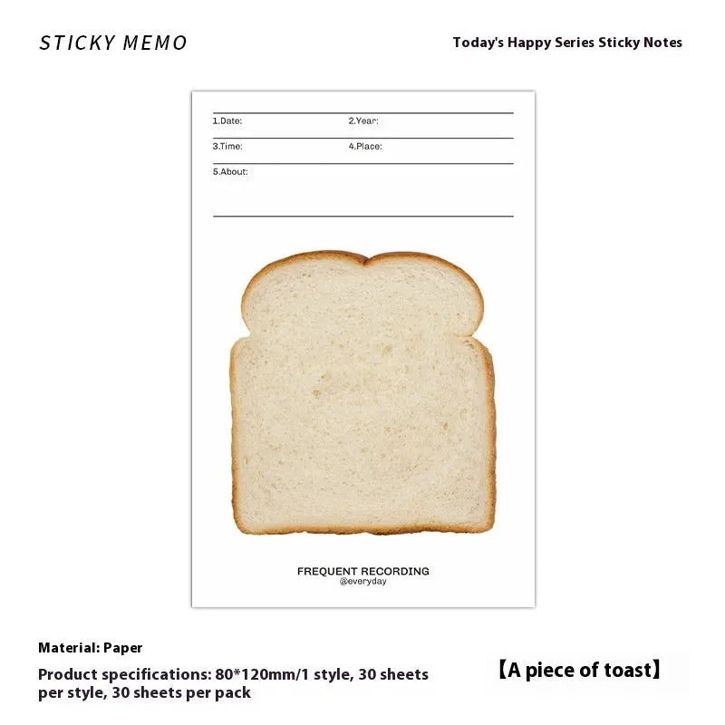 Today's Happy Series adhesive-free message notepad in one of four colour options.
