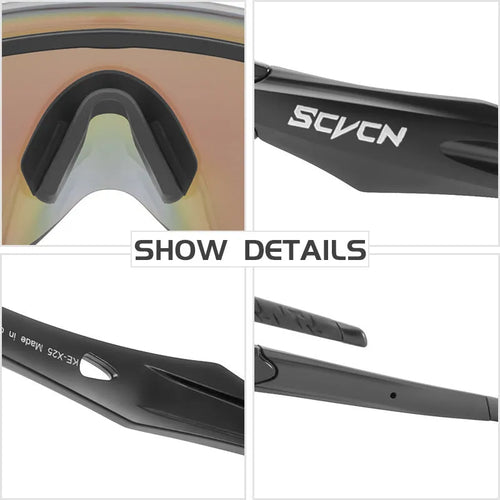 Frameless integrated lens athletic windproof goggles for sports