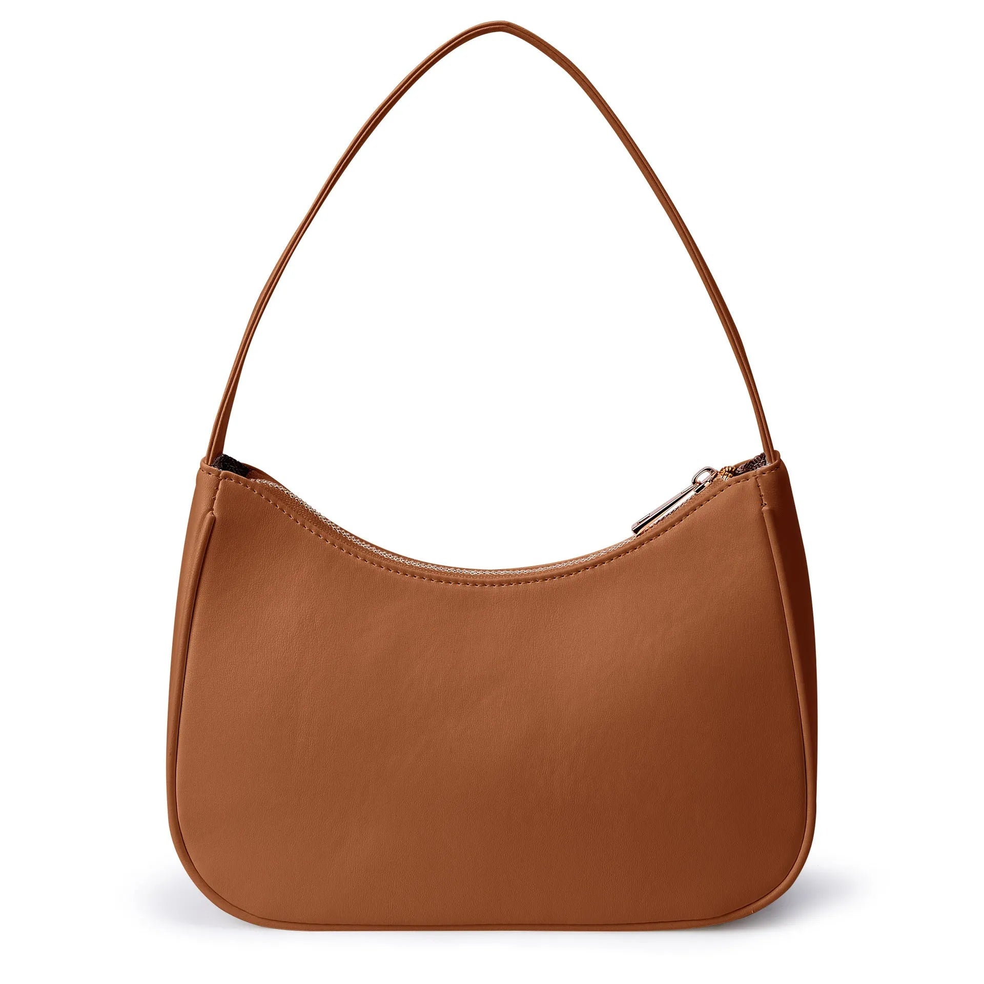 Retro waterproof shoulder bag in multiple colour options including apricot and black-adjustable