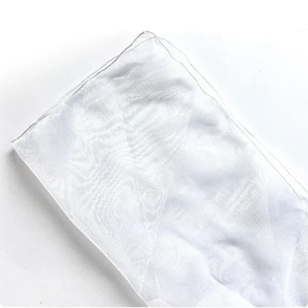 Silk bouquet wrapping fabric with arabesque pattern measuring 60cm square in five colour options