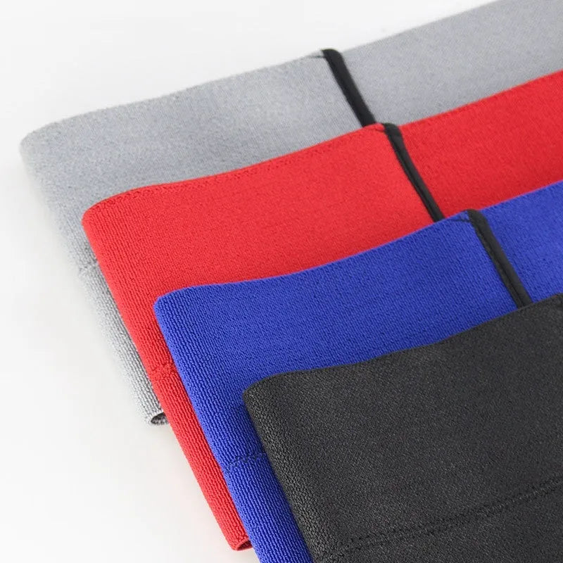 Elastic fitness elbow bandage in red, grey, blue or black colours for boxing and exercise support