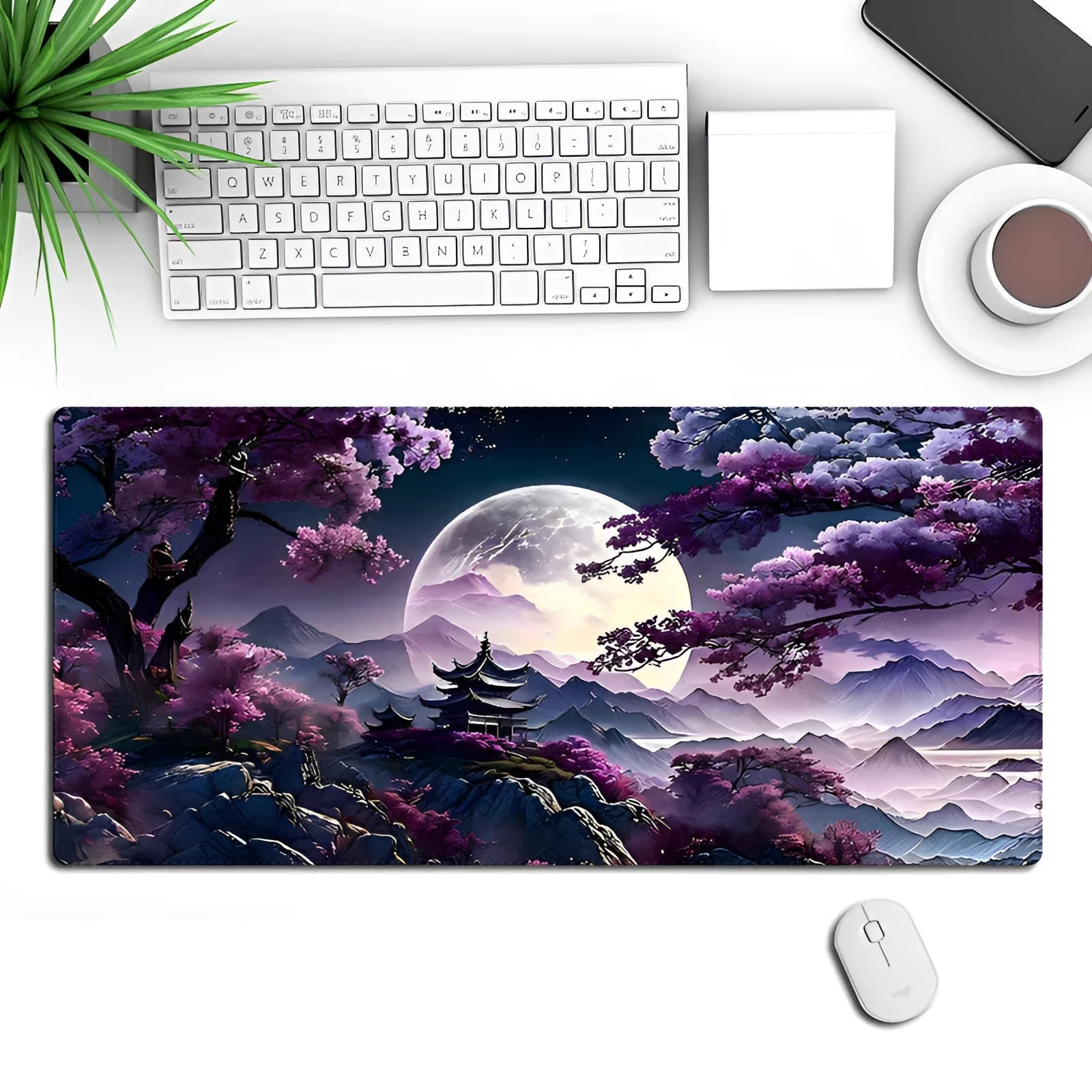 Large 900mm by 400mm gaming mouse mat with precision lock edge and thermal transfer printed design
