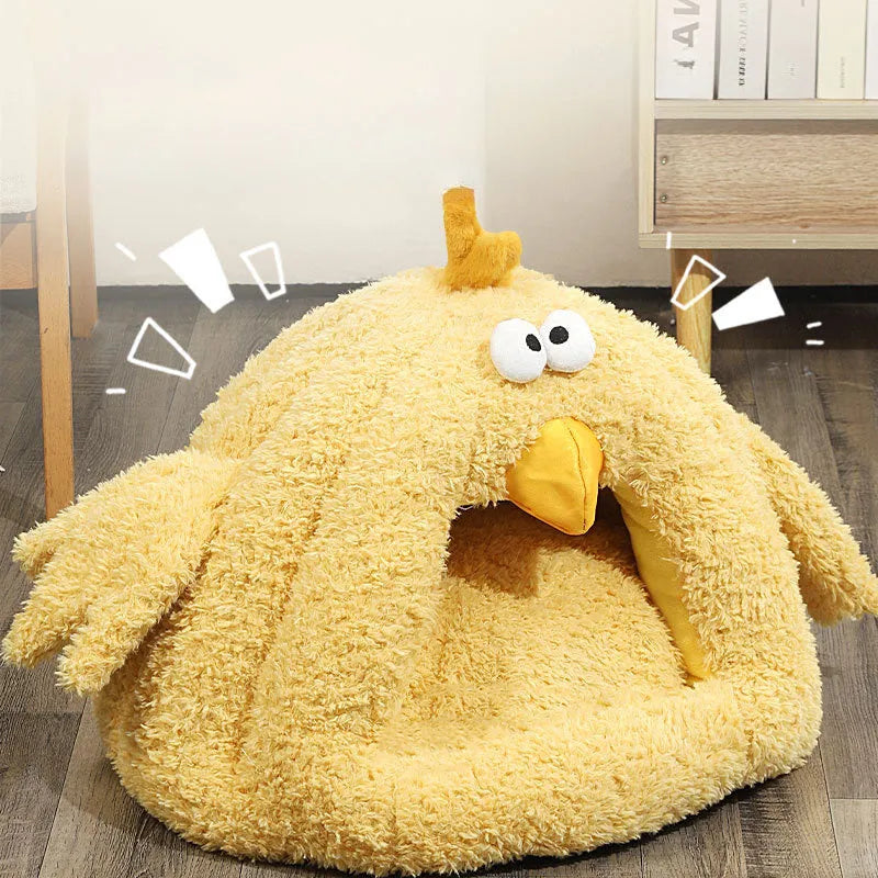 Cold-proof warm cat nest in size L (60x45cm) for fall and winter, suitable for cats and small chickens, shown as a pet mat