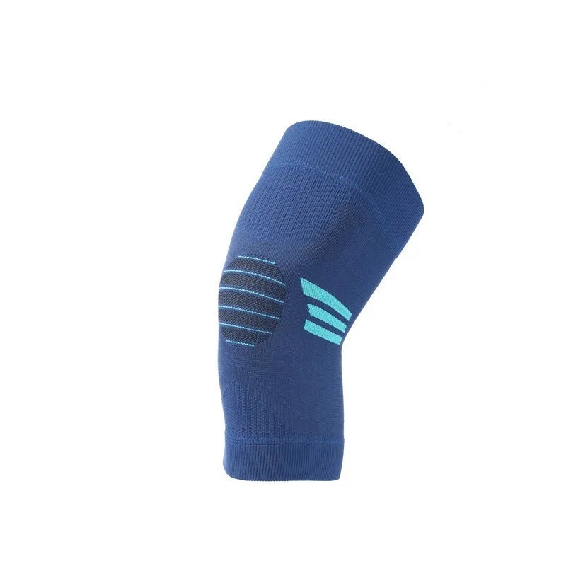 A pair of polyester sports knee pads shown in a colour option, sized for adult use.