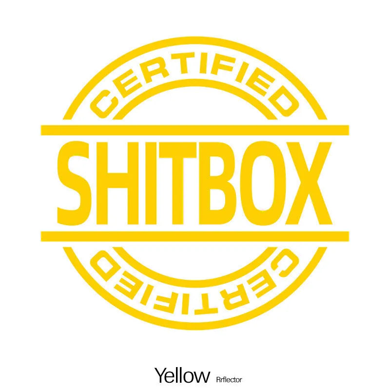 13x12cm creative vinyl car body sticker shown in multiple colour options on a vehicle door