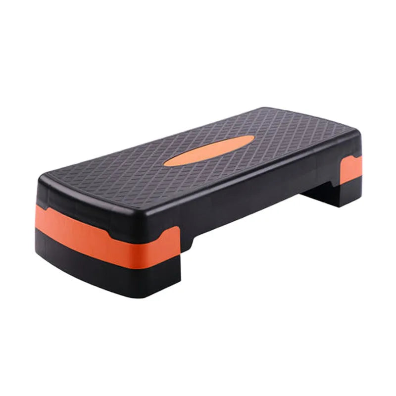 Grey Fit Step aerobics platform with non-slip surface measuring 68cm by 28cm