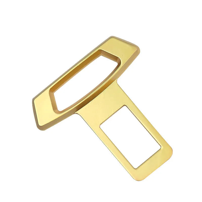 Metal car dashboard silencer insert showing matte black, gold, and silver colour options