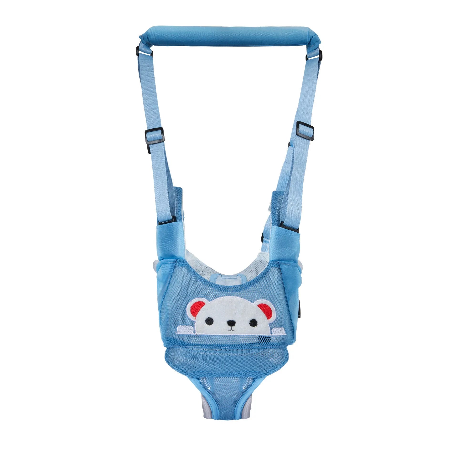 Cotton baby walking harness belt in multiple colour options including vest and stall protector styles