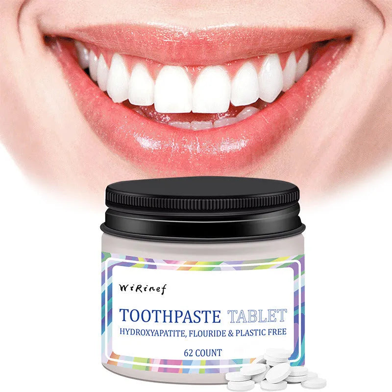 62 piece portable chewable toothpaste tablets TP19 solid formulation for travel oral hygiene
