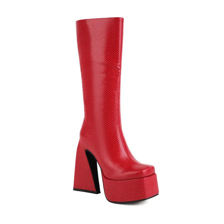 Women's black casual ankle boot with a synthetic PU upper, shown from the side.