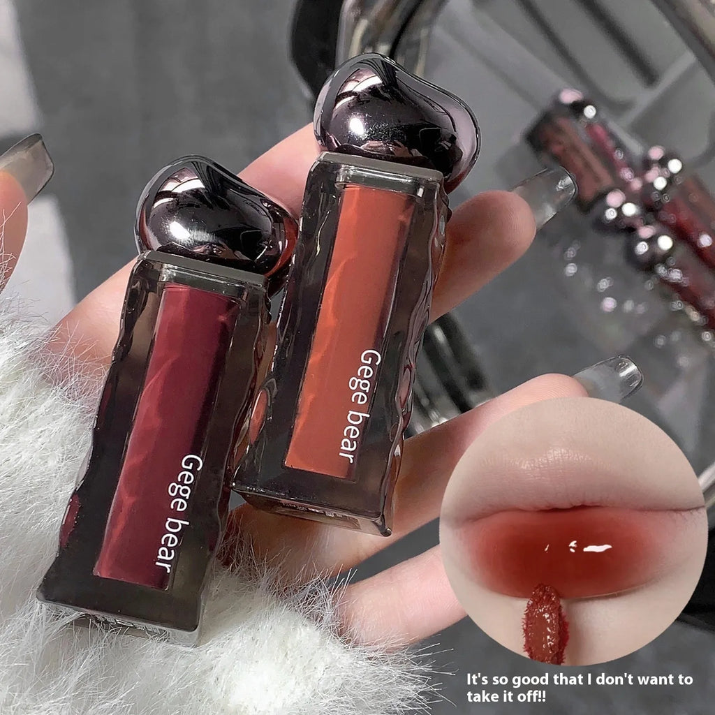 Glacier Lava Lip Lacquer in seven colour options with water-light mirror finish