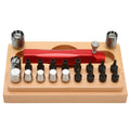 Set of 20 steel watch repair barrel opening extractor tools in a kit