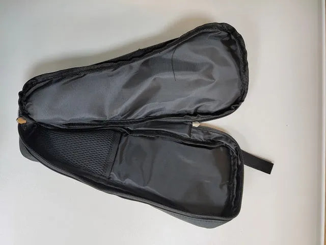 Black cloth mobile phone stabiliser accessories storage bag with single compartment