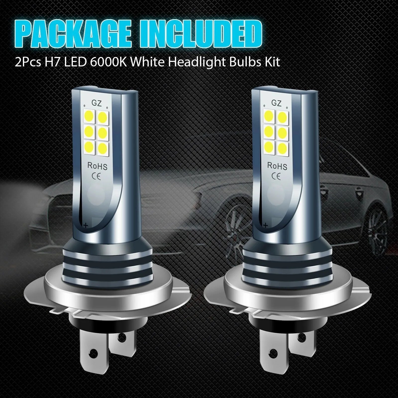 Aviation aluminium 12SMD LED fog lamp with 6.0 × 1.8cm dimensions and multiple fitting compatibility