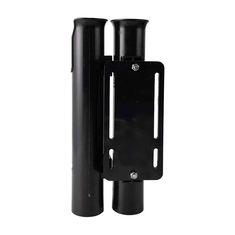Carbon motorcycle fishing rod rack with plastic frame for rod transport