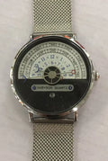 Men's gold and silver 40mm waterproof quartz fashion watch with round dial and sports design