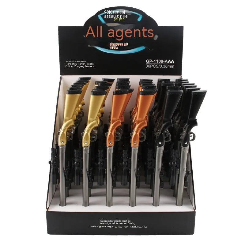 Marvel Eating Chicken 98K Sniper Rifle plastic gel pen with 0.5mm tip.