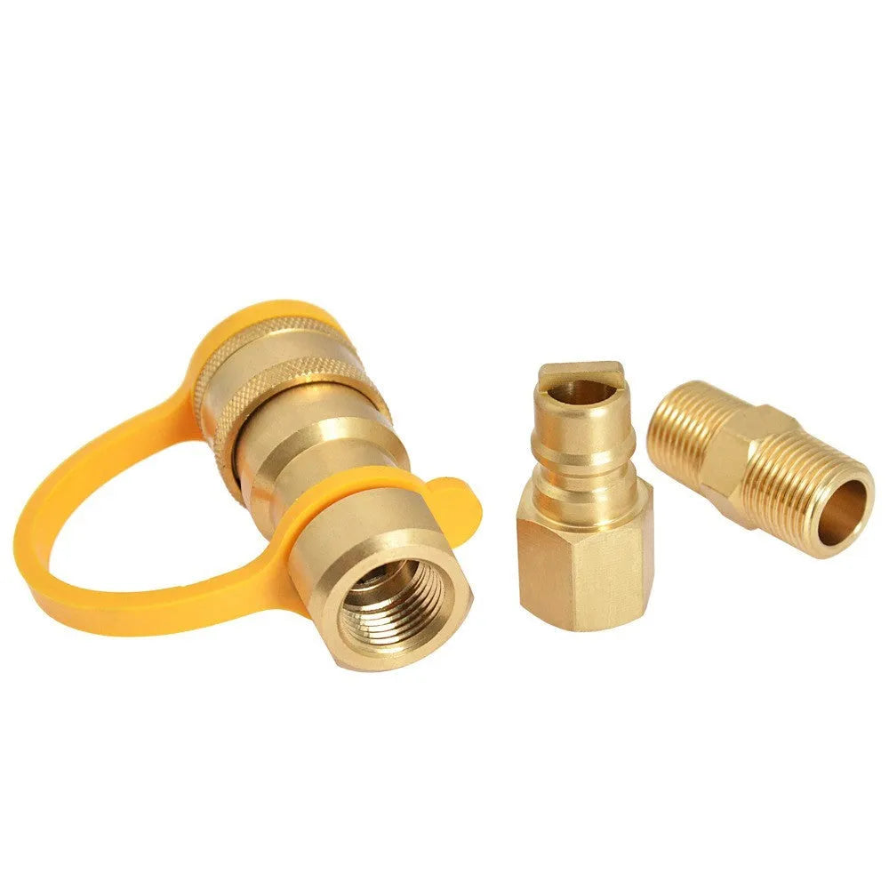 Gold-coloured brass 3/8 gas tank connector replacement part