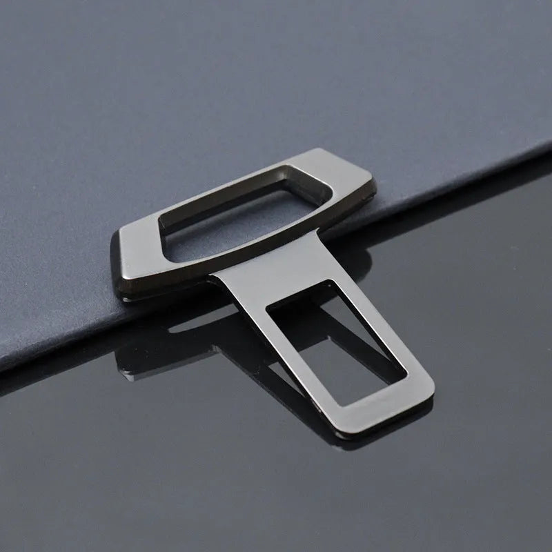 Metal car dashboard silencer insert showing matte black, gold, and silver colour options