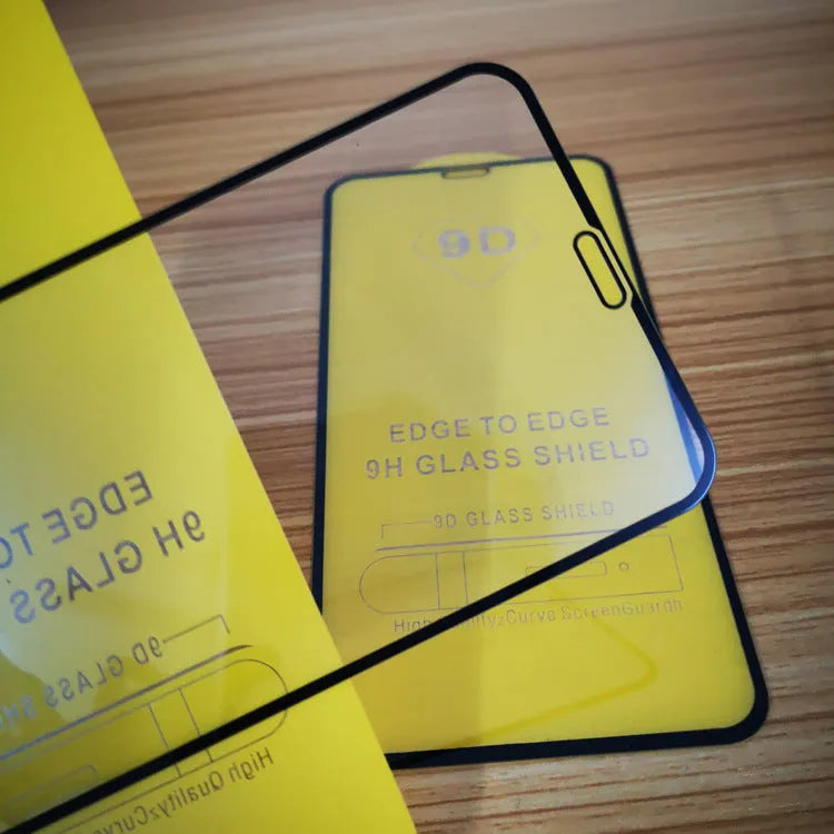 Black tempered glass screen protector for Xiaomi 10 Lite, 11 Lite and 11T Pro smartphones