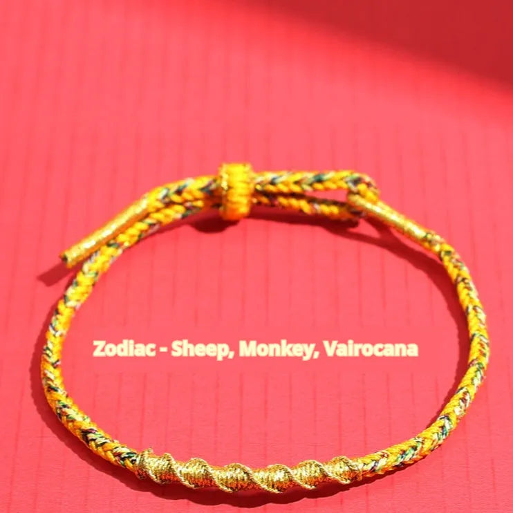 Adjustable eight-strand woven colourful bracelet with flexible wire construction in national tide style