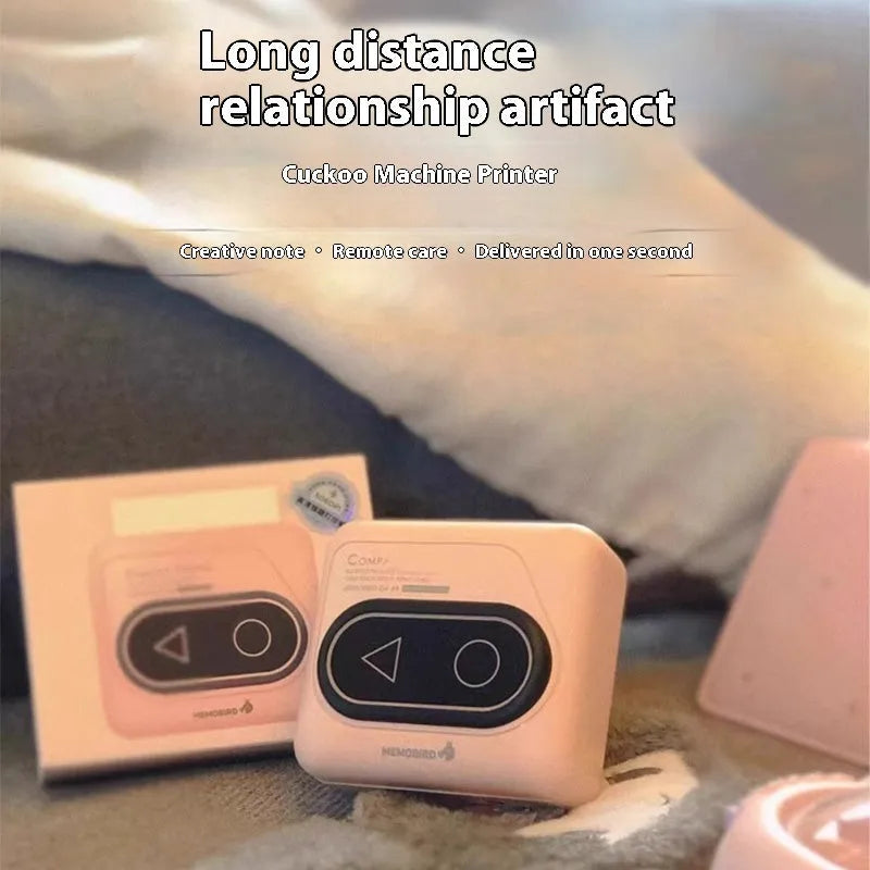 Pocket-sized Bluetooth thermal mini printer in avocado green for mobile phone photo and text printing