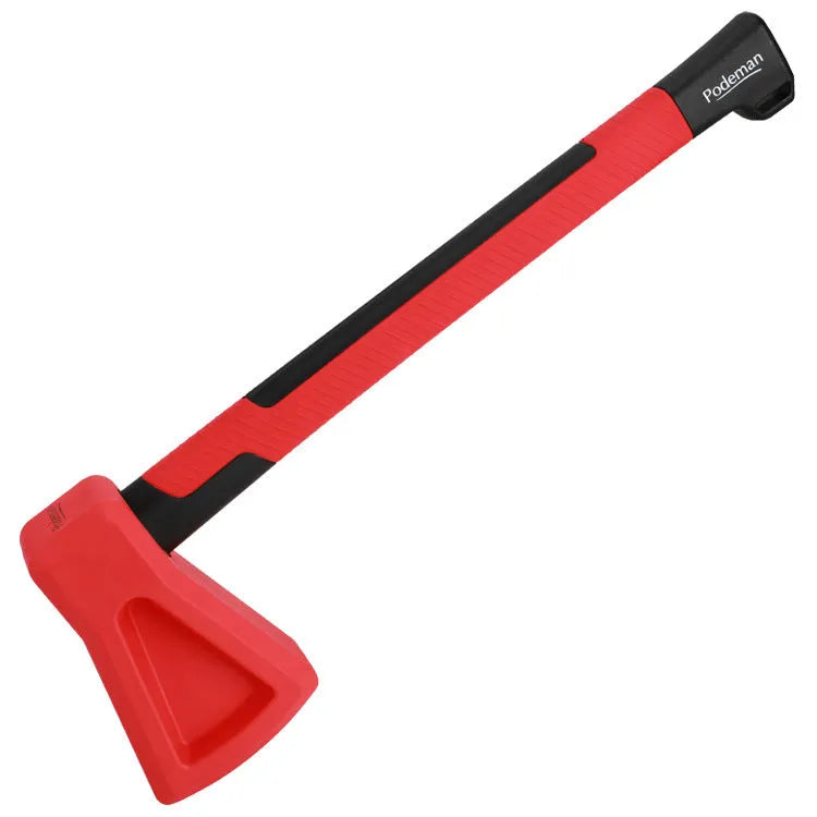 Red plastic fitness axe muscle trainer for home strength training