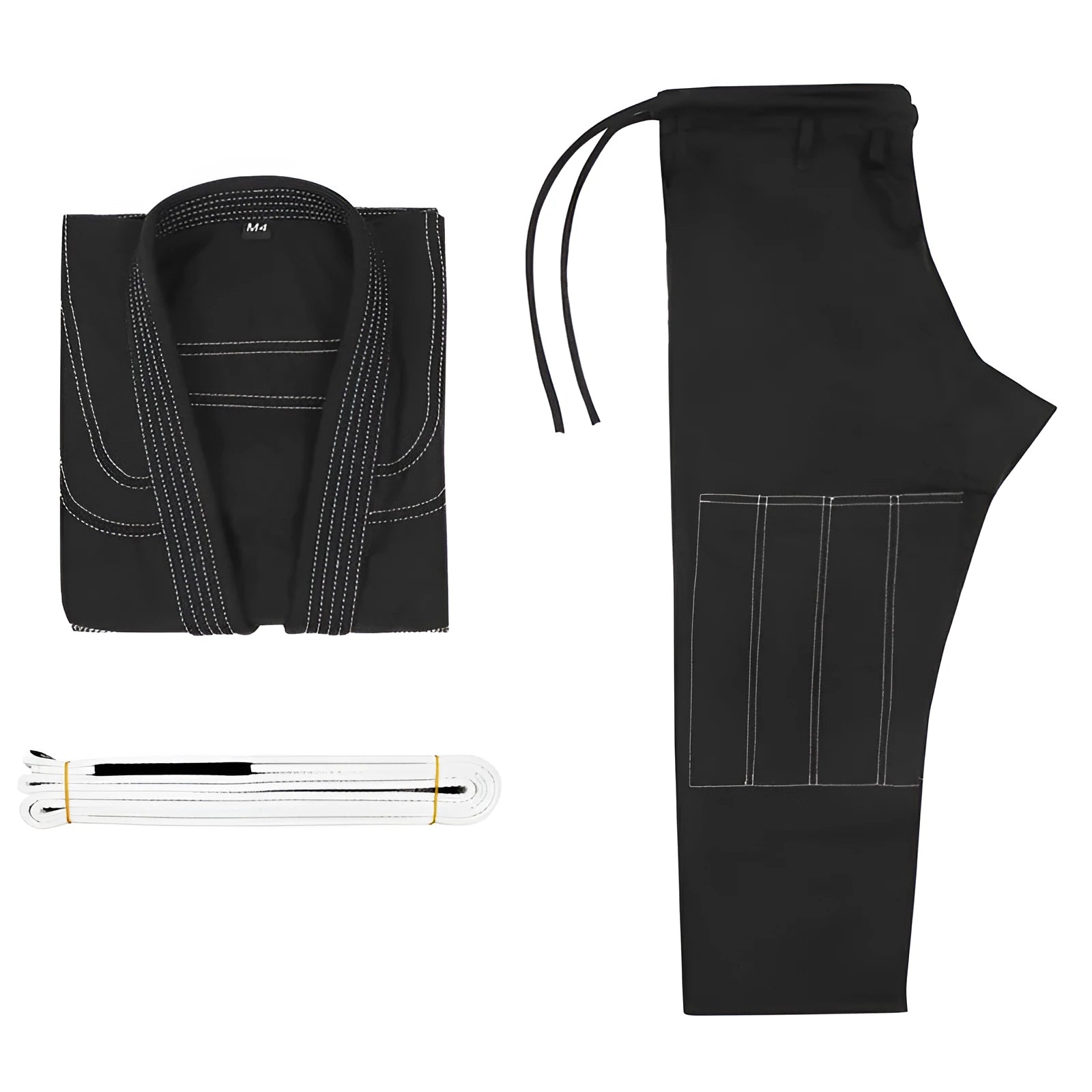 Brazilian Jiu Jitsu cotton blend training clothing set showing top and trousers in multiple colour options