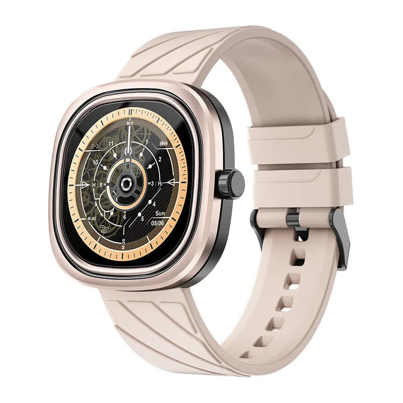 Bluetooth smart bracelet sports watch with TFT touch screen and silicone wristband in pink, black, or green colours