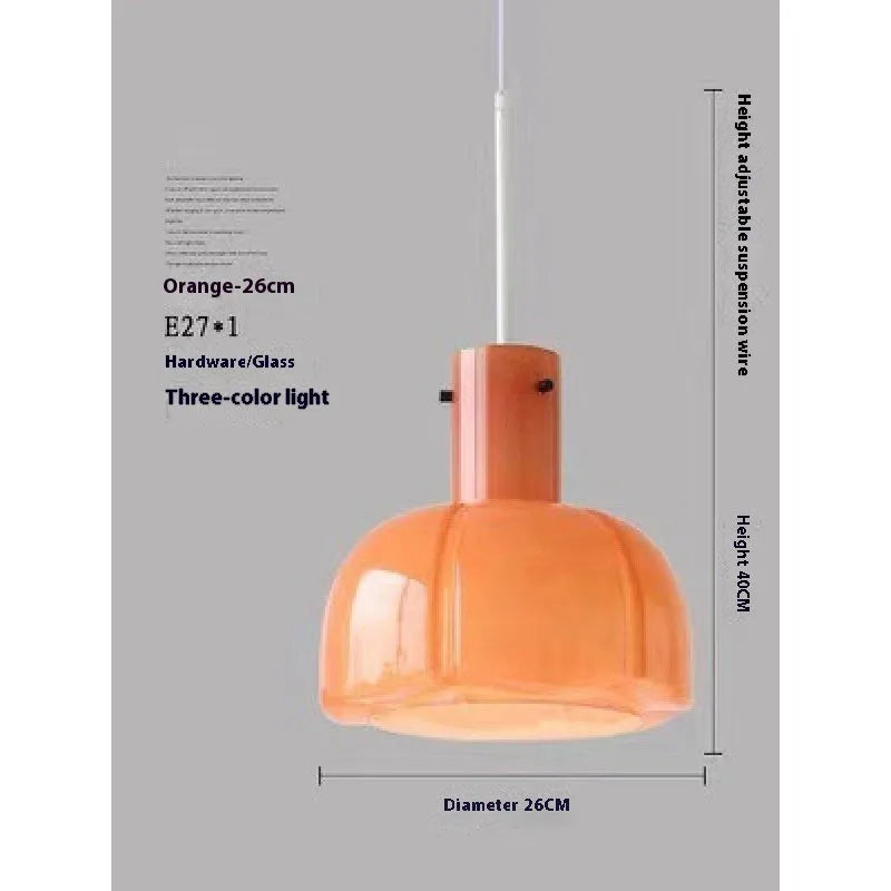 Medieval-style glass bud pendant chandelier with a retro design for ceiling installation.