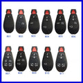 Chrysler Dodge car key shell replacement case with dimensions 85x42x15mm