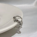 Women's irregular geometric frosty style ear clip earrings in alloy with clip fitting