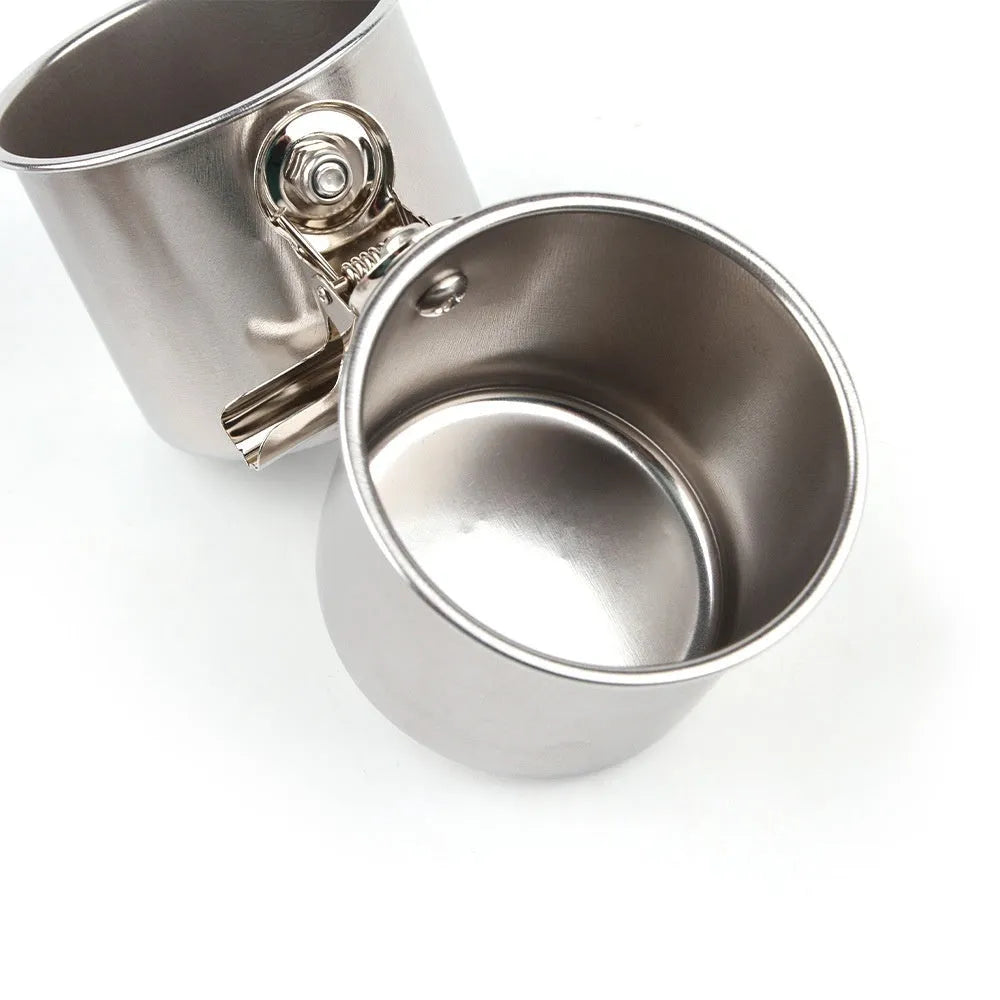 Stainless steel birdcage food container outdoor feeder in natural metallic colour