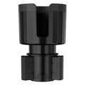 Matte black adjustable car cup holder expander for large drink bottles
