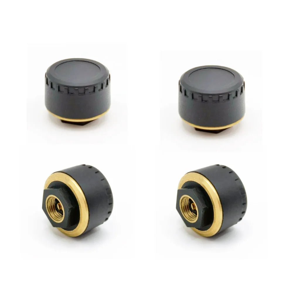 Bluetooth tyre pressure monitor with four sensors for mobile phone display