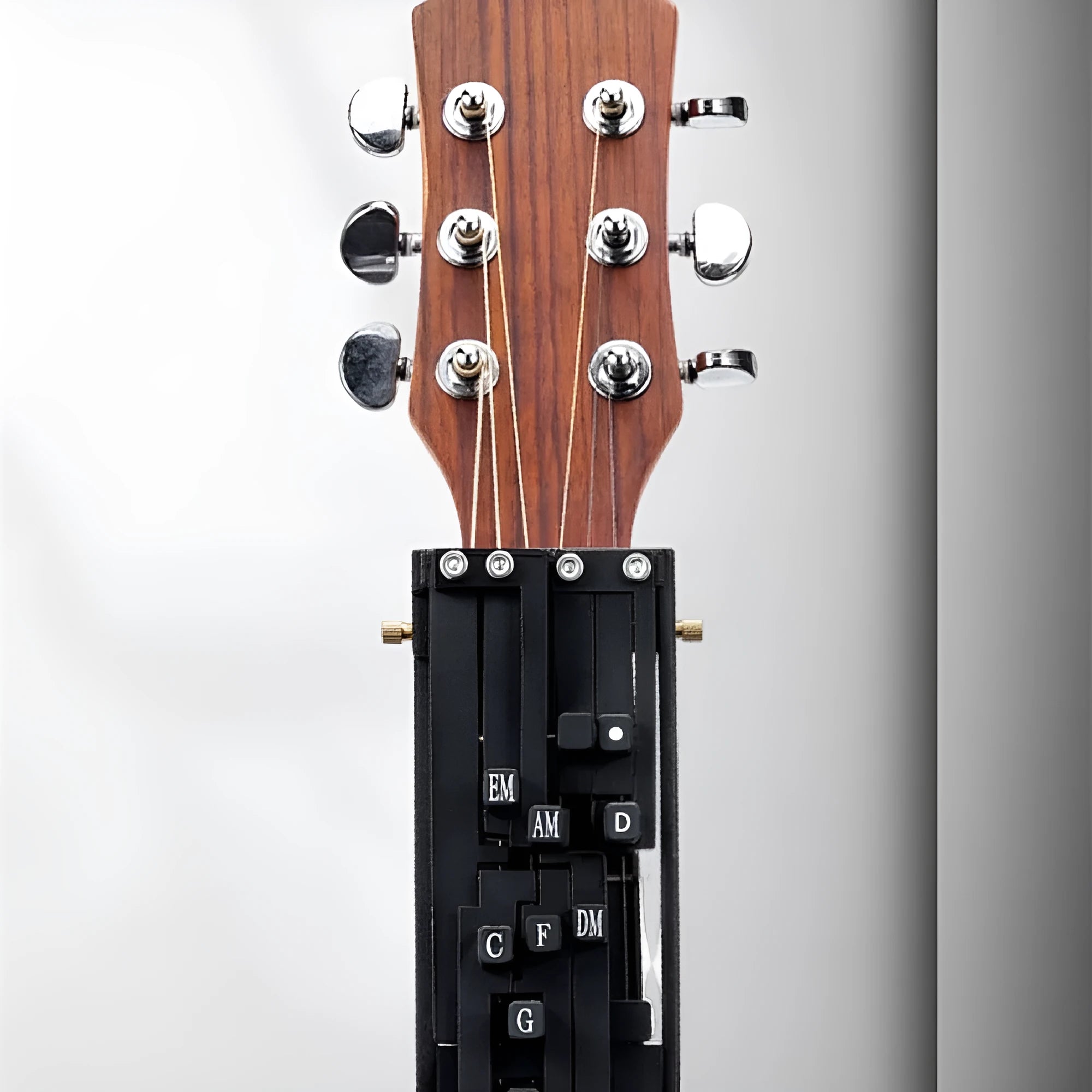 Automatic guitar chord changer device for beginners with black double chord mechanism