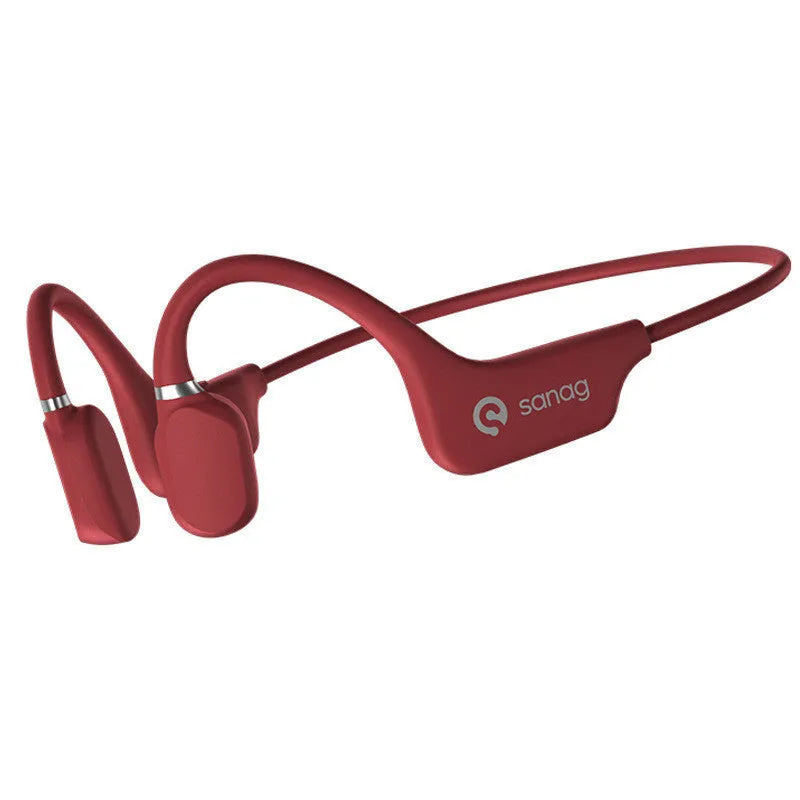Bone conduction Bluetooth sports headphones in neckband design with six colour options