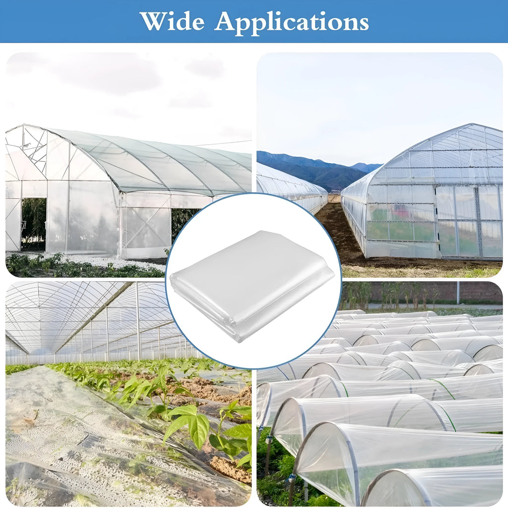 4×8 metre transparent plastic greenhouse film for cold-proof vegetable shed covering