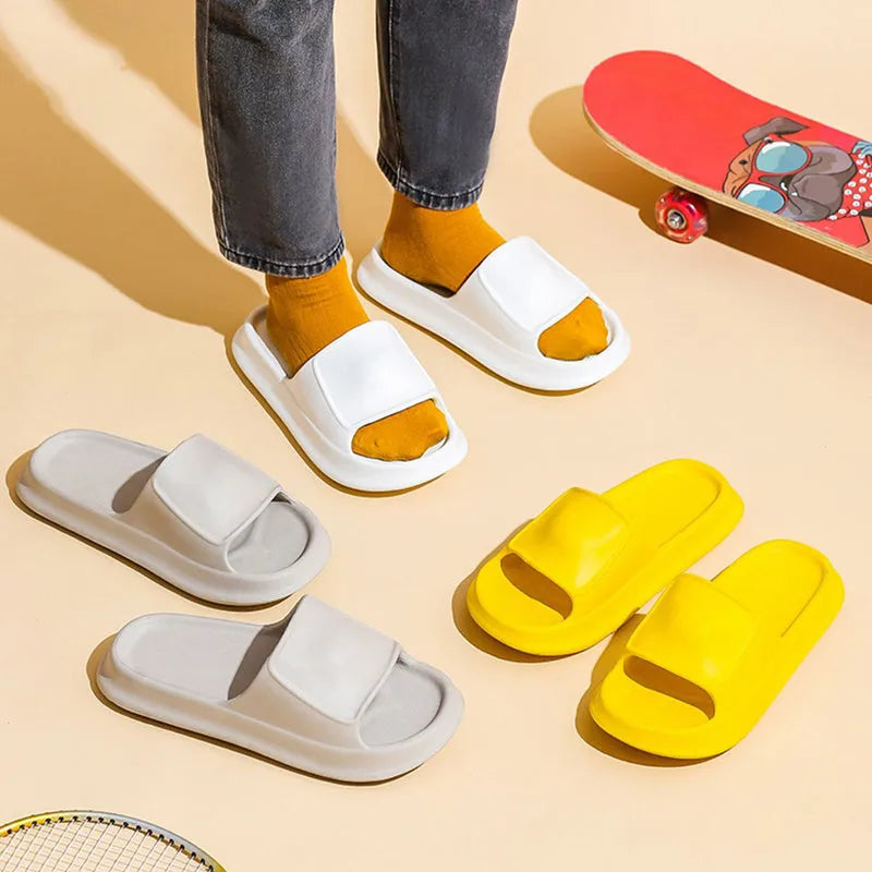 EVA flip flop slippers with thick 3.5cm sole in multiple colour options