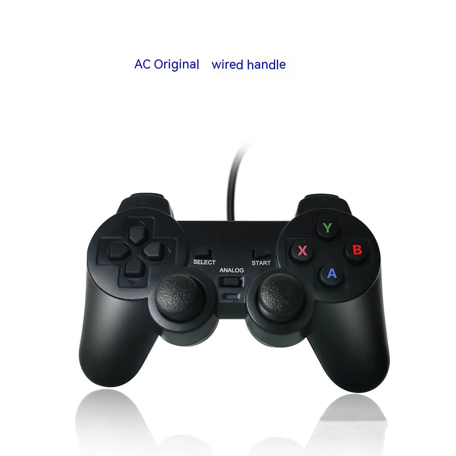 Super ConsoleX wired game controller showing Snes handle and AC original wired handle colour options