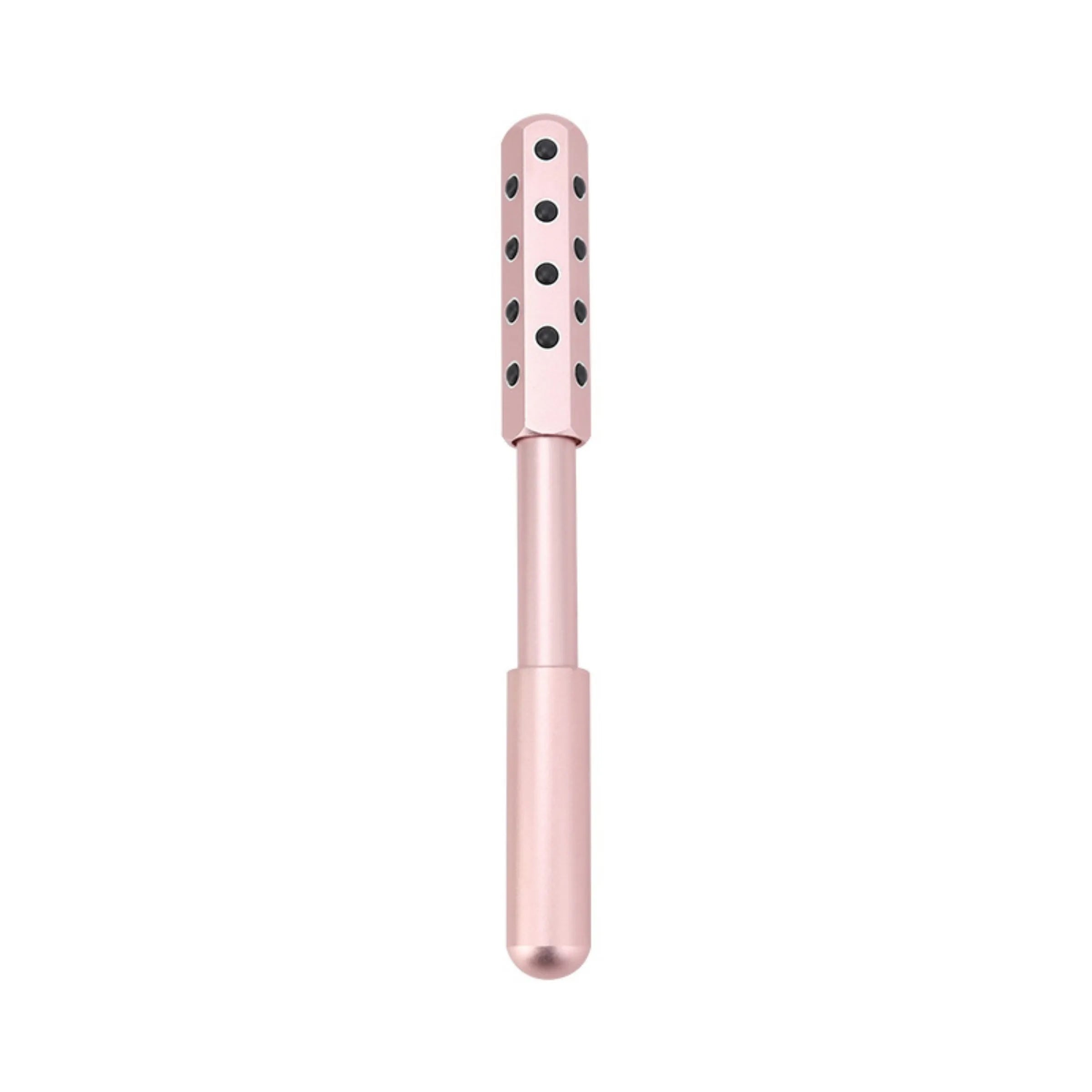 Purple germanium particles facial massage roller instrument on white background, showing 193mm length and roller detail.