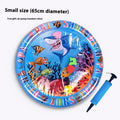 PVC inflatable water cooling mattress for cats with animal print designs