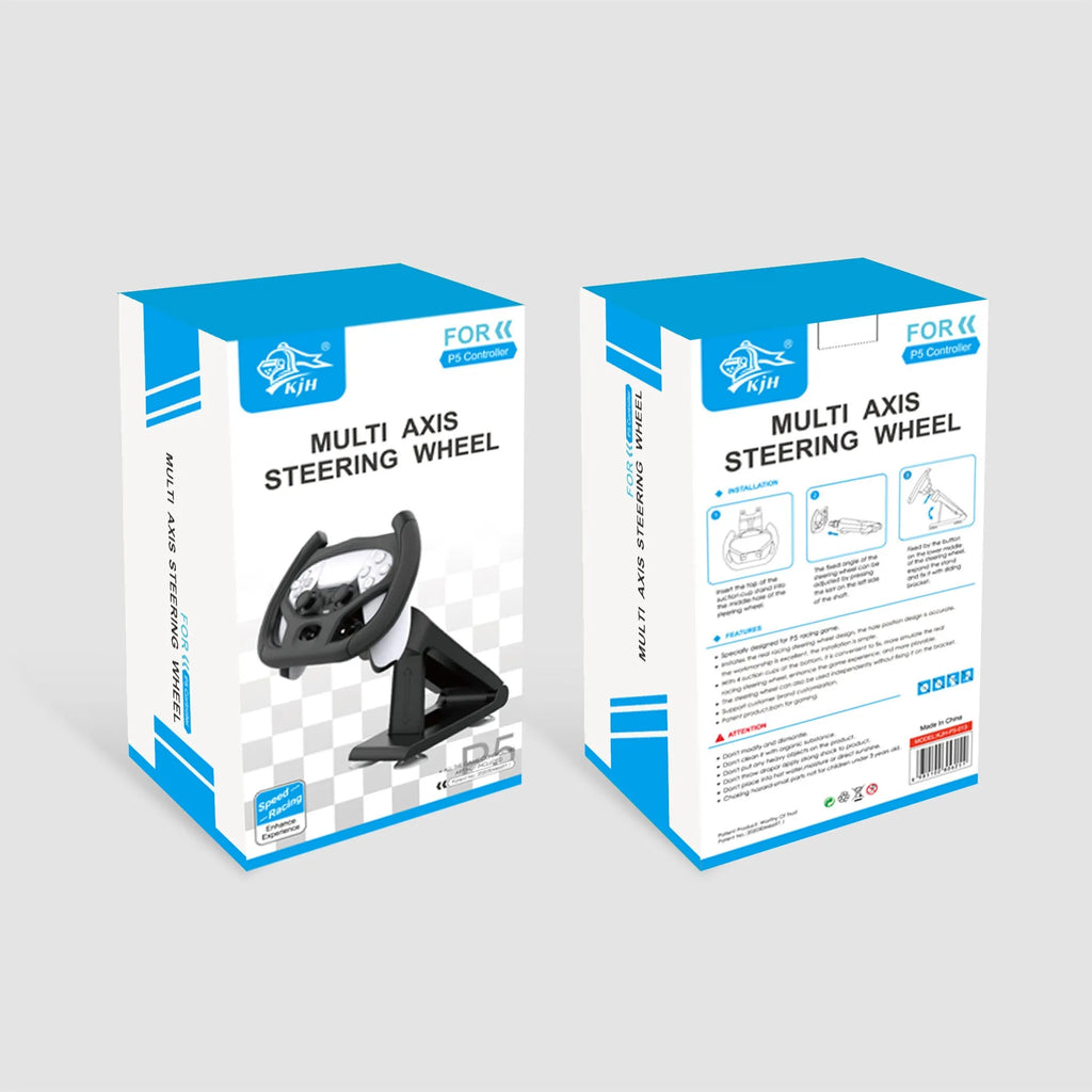 Black ABS plastic gamepad steering wheel bracket with suction cup mount for mobile gaming controllers
