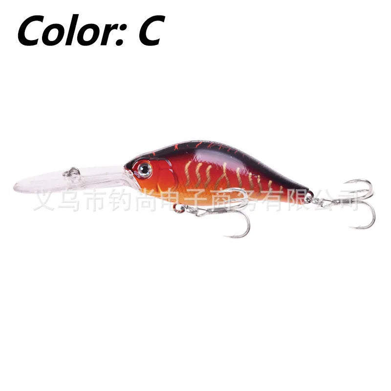 Little Fat Man 10.5cm deep diving hard minnow fishing lure in multiple colour options