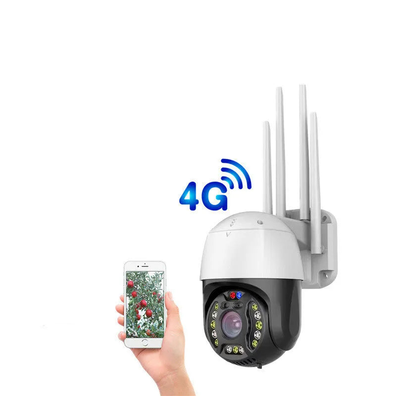 Outdoor dome surveillance camera with 360-degree rotation capability and infrared night vision