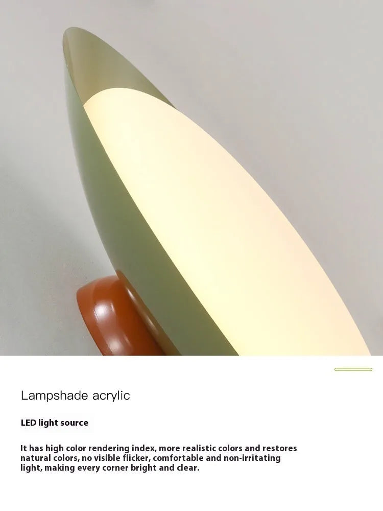 Modern flying saucer shaped ceiling lamp in cream style with minimalist design